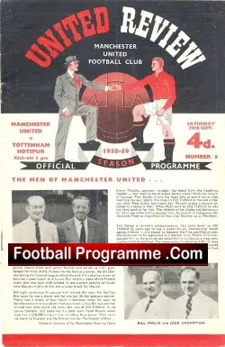 Manchester United v Tottenham 1958 – First Match Albert Quixall