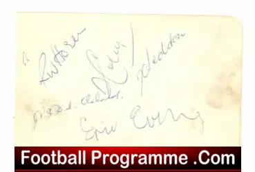 Northampton Town Football Club Multi Autographed Signed 1956