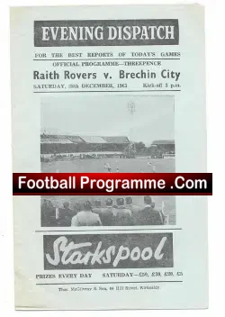 Raith Rovers v Brechin City 1963