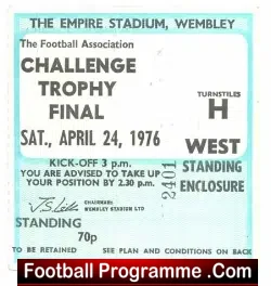 Scarborough v Stafford Rangers 1976 – Challenge Trophy Cup Final