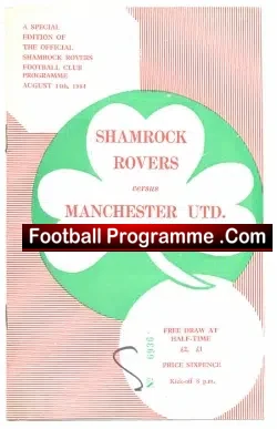 Shamrock Rovers v Manchester United 1964 – Pre Season Match Eire