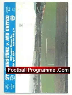 St Johnstone v Ayr United 1989 – Last Match Muirton Park