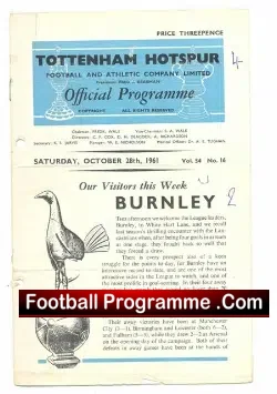 Tottenham Hotspur v Burnley 1961 – to clear