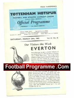 Tottenham Hotspur v Everton 1962