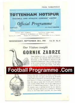 Tottenham Hotspur v Gornik Zabrze 1961 – Polish