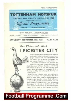 Tottenham Hotspur v Leicester City 1961