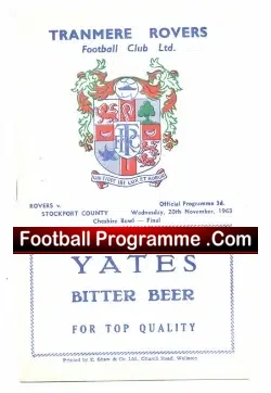 Tranmere Rovers v Stockport County 1963