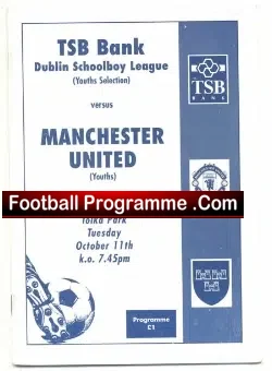 TSB Bank v Manchester United 1994 – Youth Match Dublin Ireland