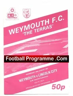Weymouth v Lincoln 1987 – First in League