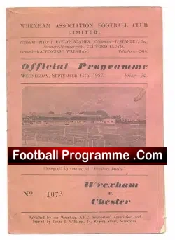 Wrexham v Chester 1957