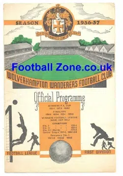 Wolves Wolverhampton v Valencia 1957 – Spain – Friendly Match