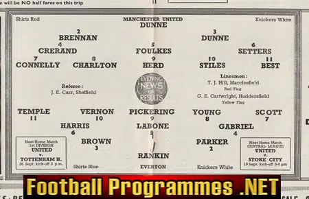 Manchester United v Everton 1964 - Man Utd