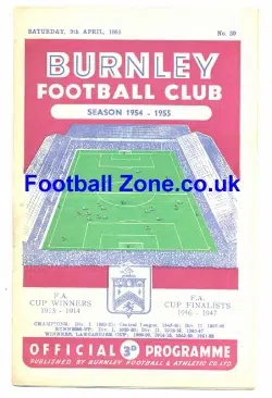 Burnley v Huddersfield Town 1955