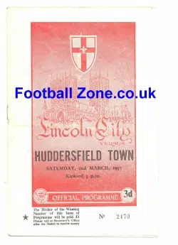 Lincoln City v Huddersfield Town 1957