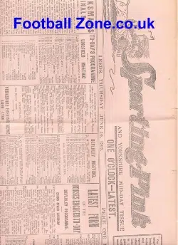 Sporting Pink Newspaper Leeds 1909
