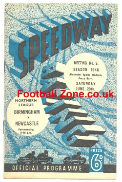 Birmingham Speedway v Newcastle 1946
