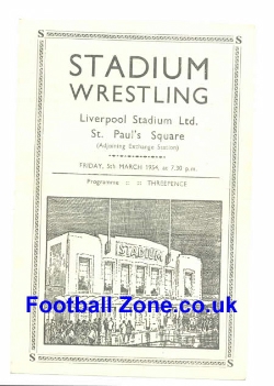 Liverpool Wrestling Stadium 1954