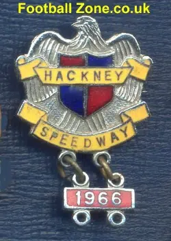 Hackney Speedway Badge + Year Bar 1966