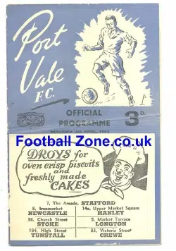 Port Vale v Oldham Athletic 1953