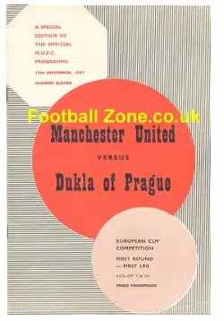 Manchester United v Dukla Prague 1957 - Plus Tok