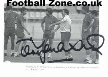 England Terry Venables Autographed Picture
