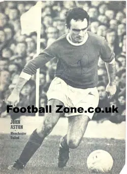 Manchester United John Aston Signed Picture