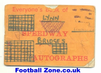 An Old Speedway Autograph Book – Signed by 50 Riders