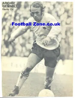 Derby County Archie Gemmill Signed Picture