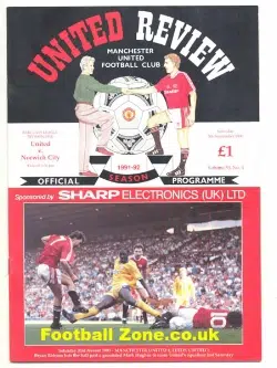 Manchester United v Norwich City 1991