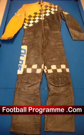 A Speedway Leather Kevlar racers Suit Weymouth Rob Mather 1980s
