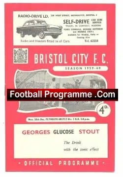 Bristol City v Plymouth Argyle 1959