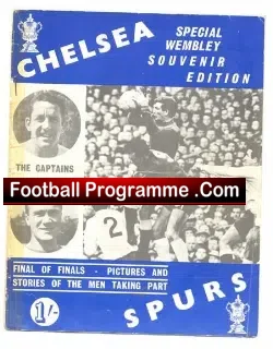 Chelsea Cup Souvenir v Tottenham 1966