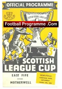 East Fife v Motherwell 1954 – Scottish Cup Semi Final