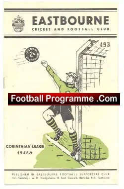 Eastbourne United v Worthing 1948