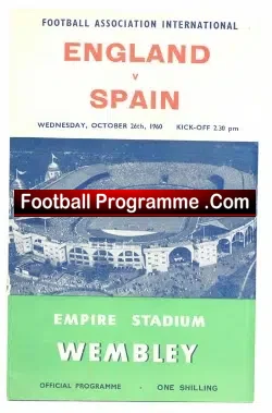 England v Spain 1960
