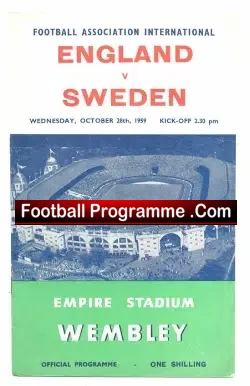 England v Sweden 1959