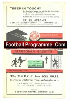 Glentoran v Glenavon 1956