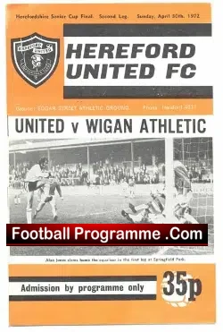 Hereford United v Wigan Athletic 1972 – Senior Cup Final