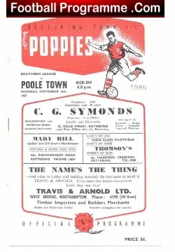 Kettering Town v Poole 1957