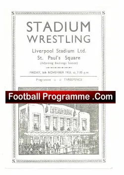 Liverpool Wrestling Stadium 1953