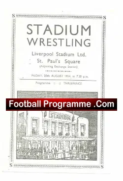 Liverpool Wrestling Stadium 1954