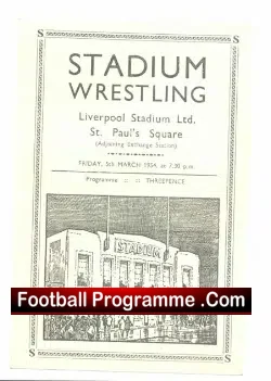 Liverpool Wrestling Stadium 1954