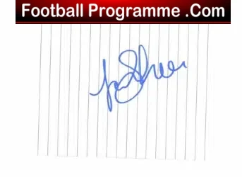 Manchester United John O'Shea Autograph - football programme