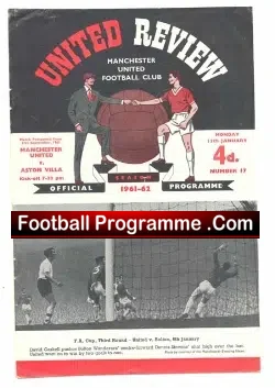 Manchester United v Aston Villa 1962 – Rearranged