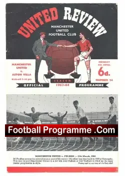 Manchester United v Aston Villa 1964