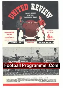 Manchester United v Aston Villa 1964