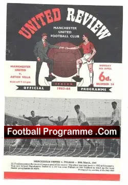 Manchester United v Aston Villa 1964