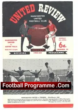 Manchester United v Aston Villa 1964