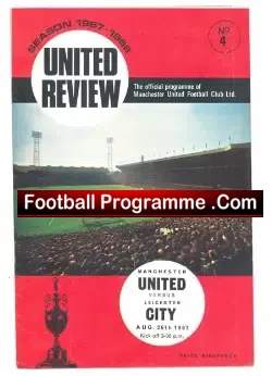 Manchester United v Leicester City 1967 - football programme