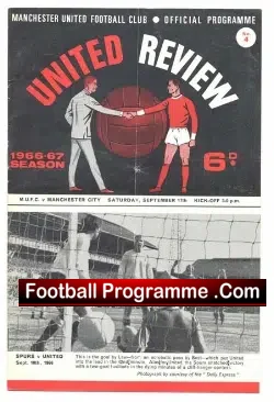 Manchester United v Manchester City 1966 – Plus Token Sheet